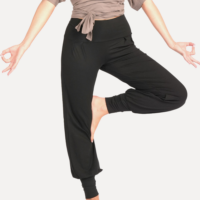 Zwarte yoga broek