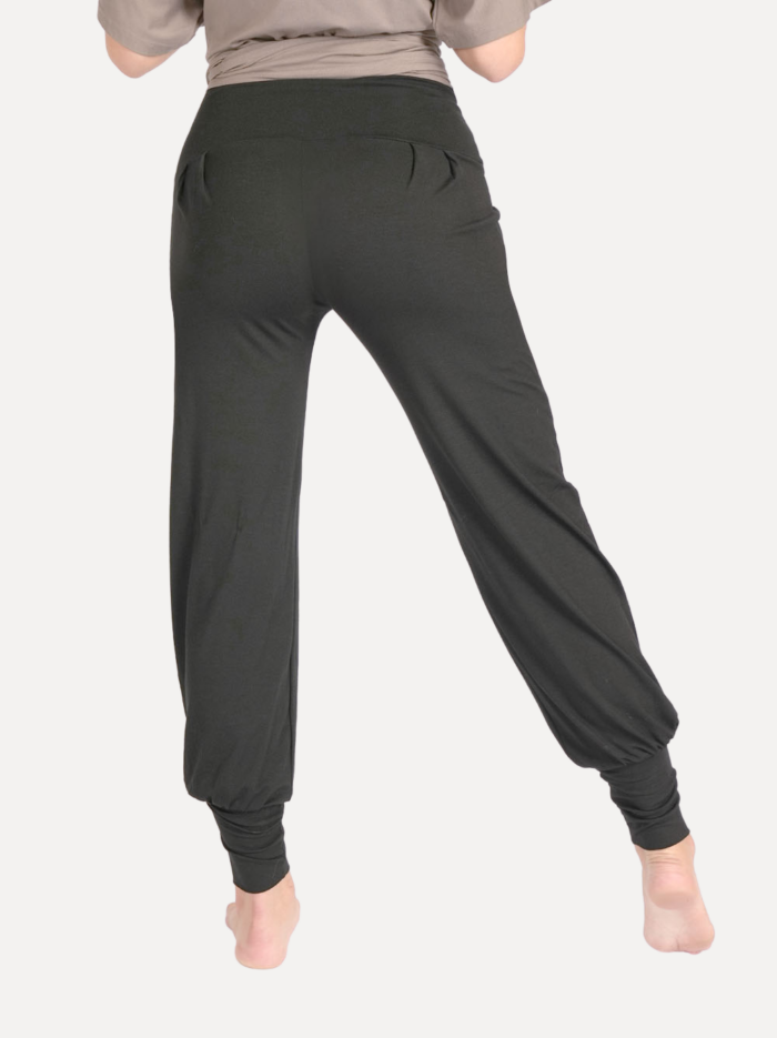 yoga broek zwart achter