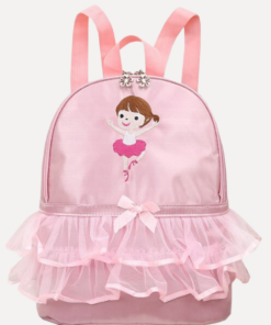 Satijnen rugzakje voor ballet | Tutu model met ballerina