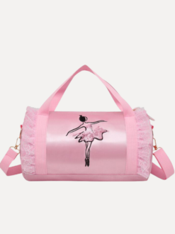 Tas voor Ballet | Satijnen roltas | Ballerina print