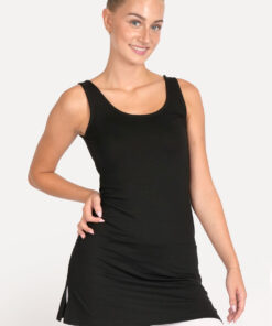 Dansjurk | Lange Top  voor Yoga of Modern | Zwart | art. 414