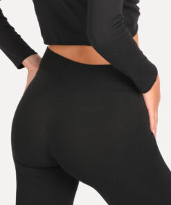 jazzpants zwart legging flared close-up