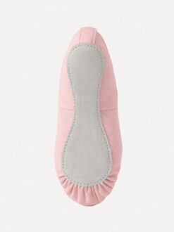 balletschoenen kind roze canvas eleve onderkant