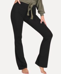 yoga legging zwart flared
