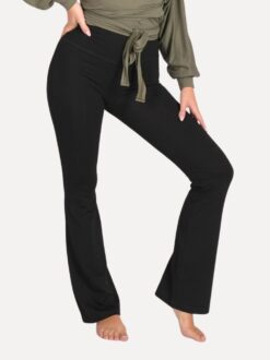 yoga legging zwart flared