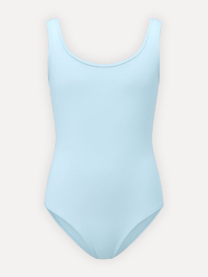 balletpakje kind blauw mannequin voorzijde