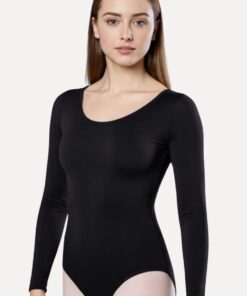 balletpakje lange mouw dames voorkant