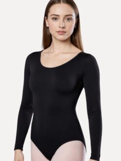 balletpakje lange mouw dames voorkant