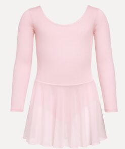 balletpakje lange mouw met rokje elsa voorkant