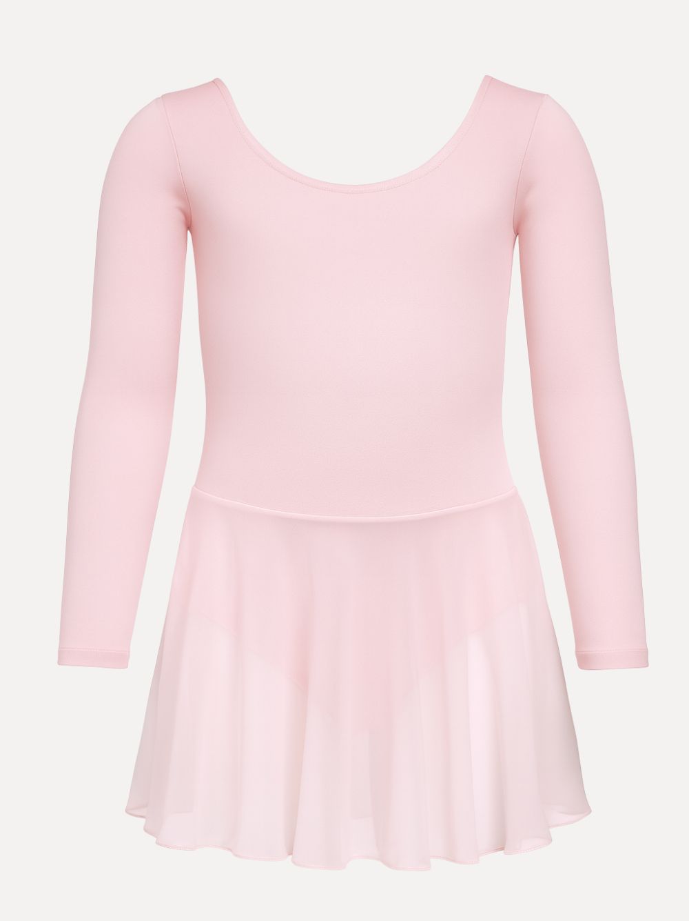 balletpakje lange mouw met rokje elsa voorkant