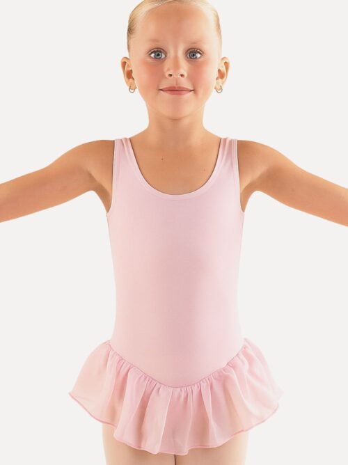balletpakje meisje roze met rokje ballerina