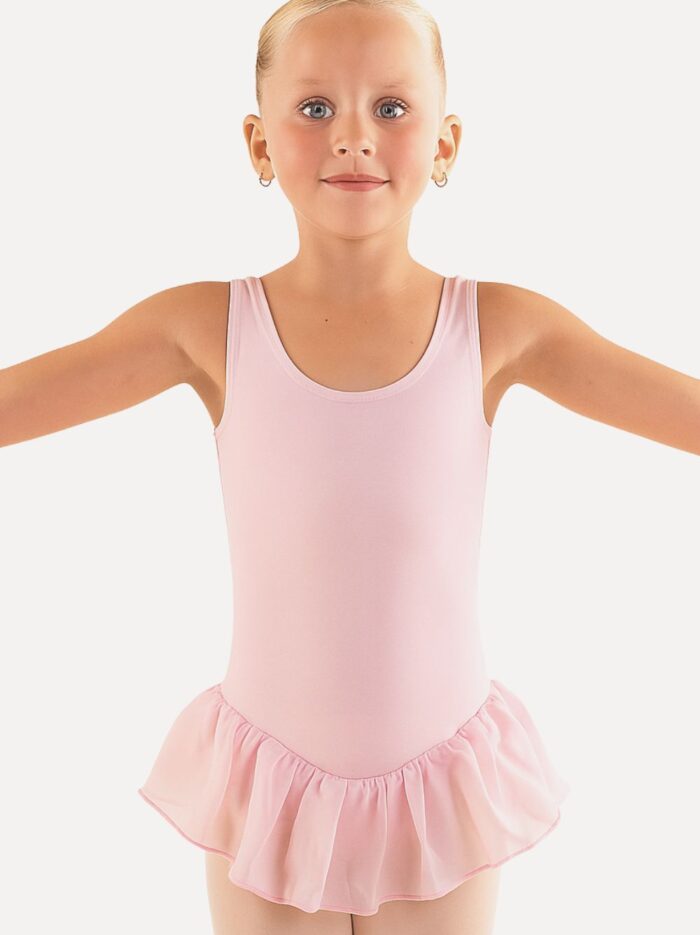 balletpakje meisje roze met rokje ballerina