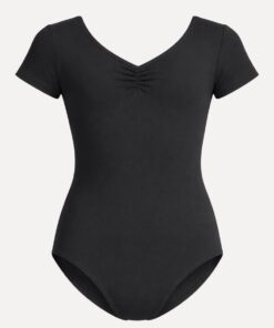 balletpakje met korte mouw in zwart etude voorzijde