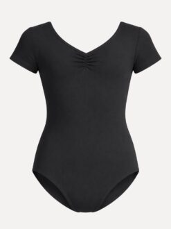 balletpakje met korte mouw in zwart etude voorzijde