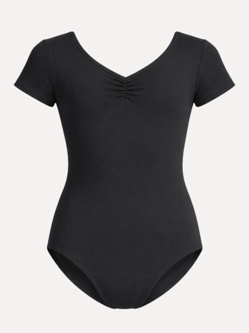 balletpakje met korte mouw in zwart etude voorzijde