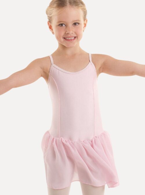 balletpakje roze kind met rokje cinderella