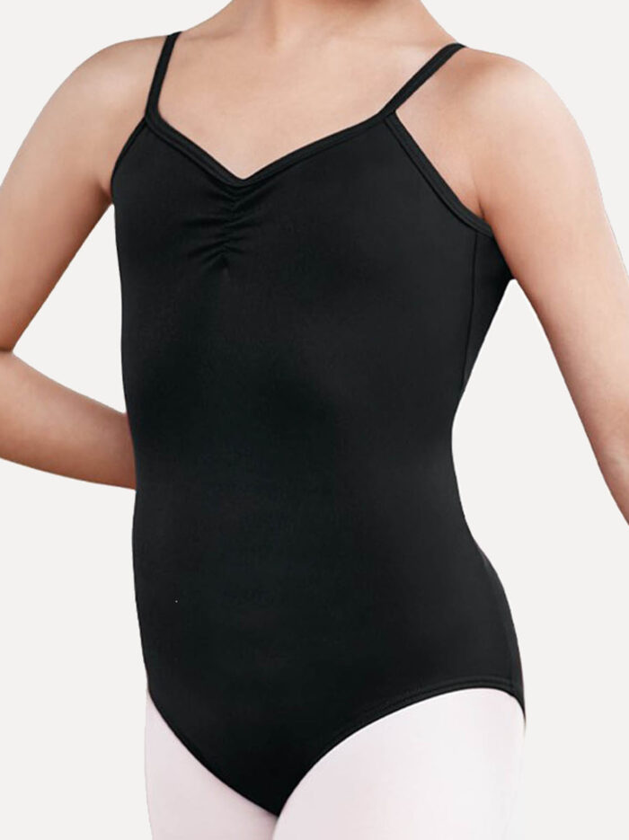 zwart balletpak smalle bandjes kind