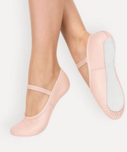 balletschoenen leer roze elite