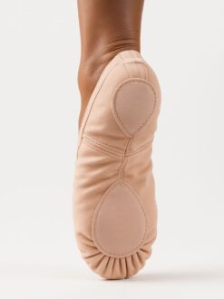 balletschoenen roze splitzool veganova achterzijde