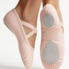 balletschoenen splitzool rekbaar canvas roze