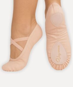 balletschoenen splitzool roze veganova voorzijde