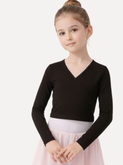 balletvestje in tactel kind met 7_8 mouwen pullover zwart (2)