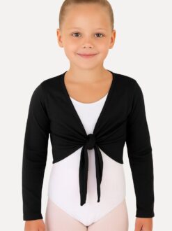 balletvestje kind zwart florence model voorzijde