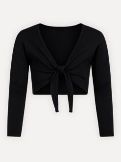 balletvestje kind zwart florence voorzijde