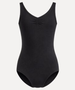 classic balletpakje in zwart voor kinderen voorzijde