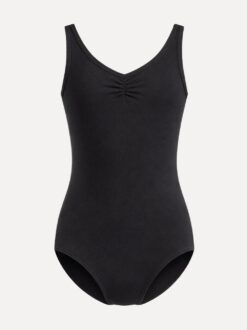 classic balletpakje in zwart voor kinderen voorzijde