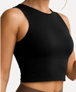 crop top zwart