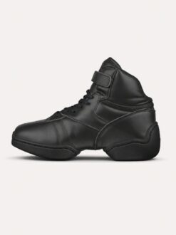 danssneakers-leer-zwart-hoog-rocky