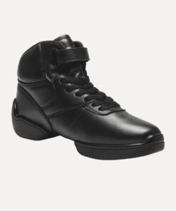 danssneakers rocky danssneakers zwart danssneakers leer dancer dancewear voorkant