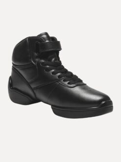 danssneakers rocky danssneakers zwart danssneakers leer dancer dancewear voorkant