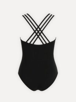 expression balletpak dames zwart ghost mannequin achterkant