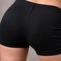 hotpants ballet zwart achterkant model