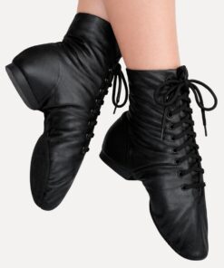 jazzboots leder in zwart