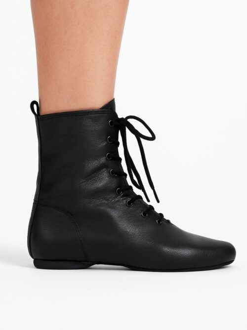 jazzboots splitzool leer zwart binnenkant