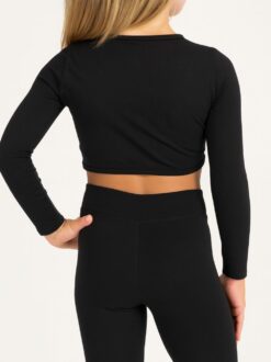 jazzbroek kind zwart achterkant