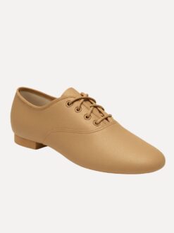 jazzschoenen laag huidskleur vooraanzicht