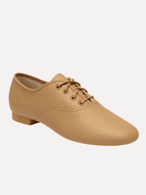 jazzschoenen laag huidskleur vooraanzicht