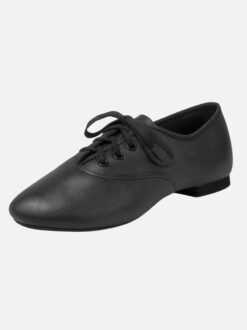 jazzschoenen laag oxford zwart vooraanzicht