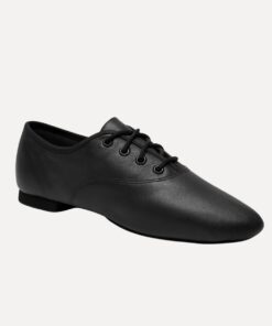 jazzschoenen laag oxford zwart zijaanzicht