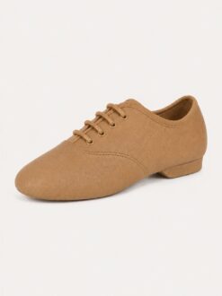 jazzschoenen-van-leer-in-huidskleur-oxford-volwassen-en-kinderen