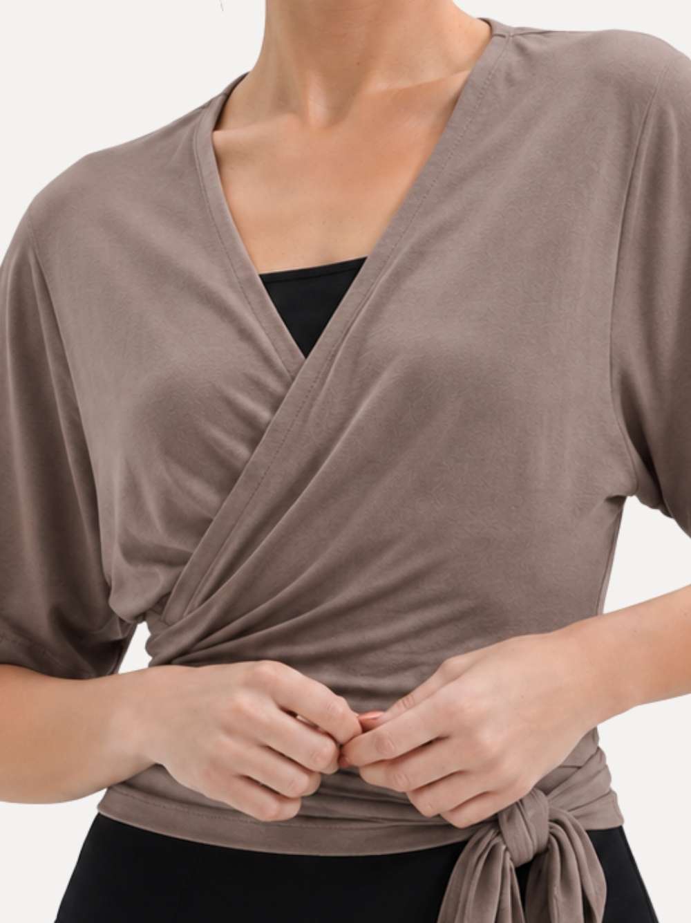 kimono-vestjes-dames-taupe-vooraanzicht