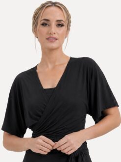 kimono-vestjes-dames-zwart-vooraanzicht