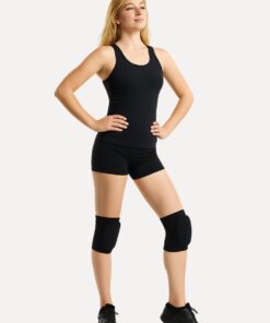 kniebeschermers voor dans in zwart