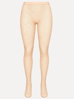 Fishnetpanty dames blond | Met voet