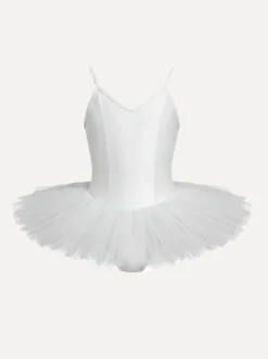 pavlova tutu voor kinderen in wit voorzijde