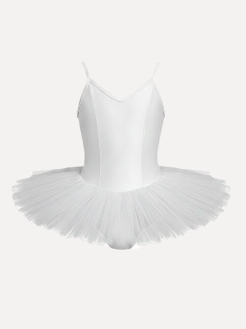 pavlova tutu voor kinderen in wit voorzijde